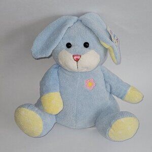 Blue Bunny Rabbit Plush Stuffed Animal Toy Walmart Easter Yellow White Polka Dot
